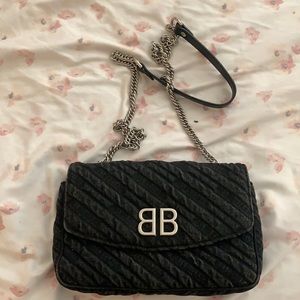 Balenciaga denim bag